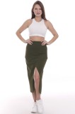 NGT Skirt SPD-01  Colors: Gray , Black , Camel , Khaki Sizes: SM - L-XL
